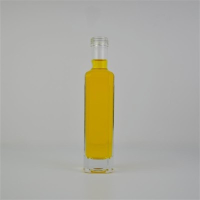 200 ml Kristall-Spirituosenflasche in quadratischer Form für Whisky, Wodka und Tequila